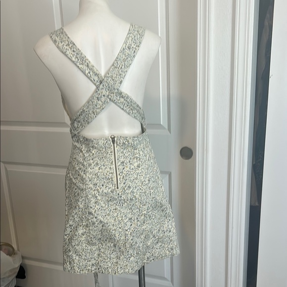 Free People Green and White Wrap Sundress - Picture 7 of 12